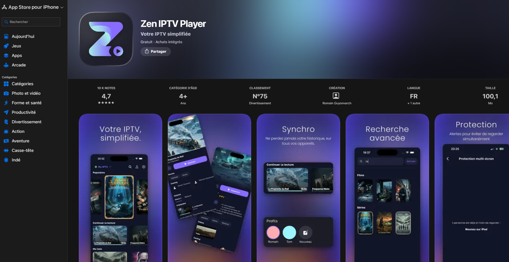 zen iptv apple tv
